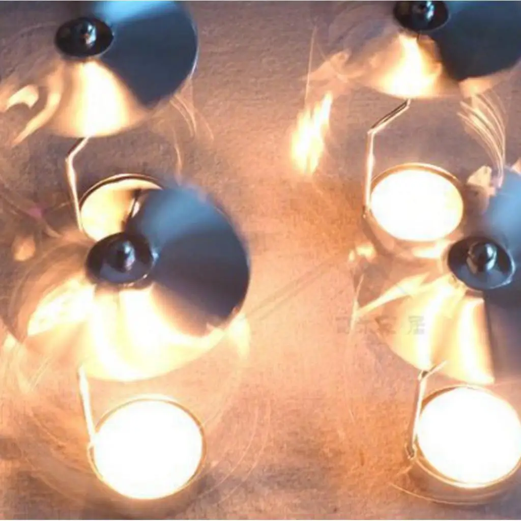 Christmas Candle Holder Rotating Tealight Metal Ornament Decoration for Home Desk Table or Wedding Party