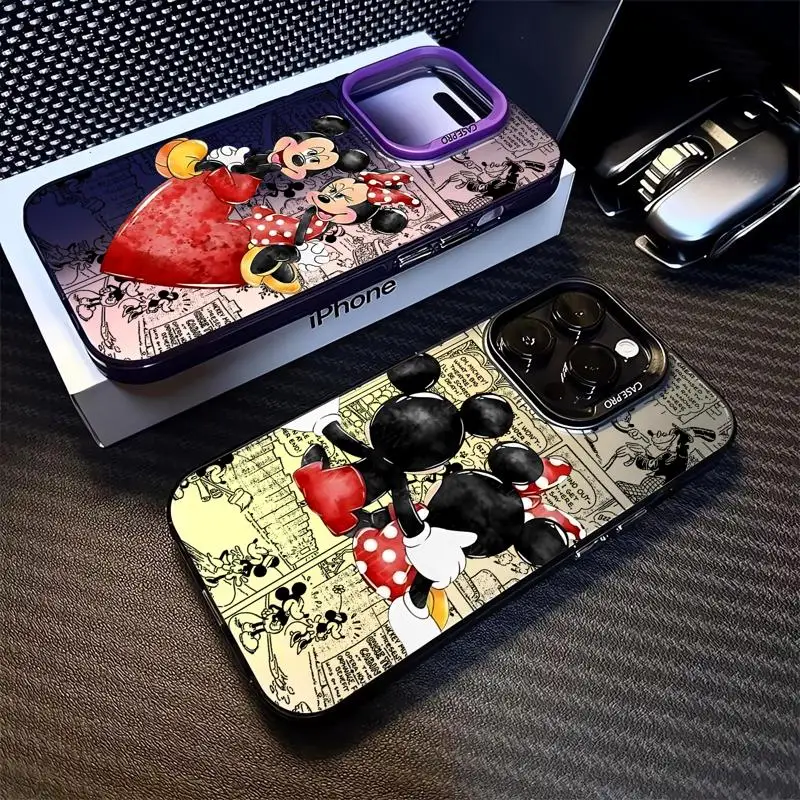 phone cases for Apple iphone 14 pro max case 15pro se 13 funda iphone 11Pro 16plus 12Pro Soft Cover Disney Mickey Mouse Animaton