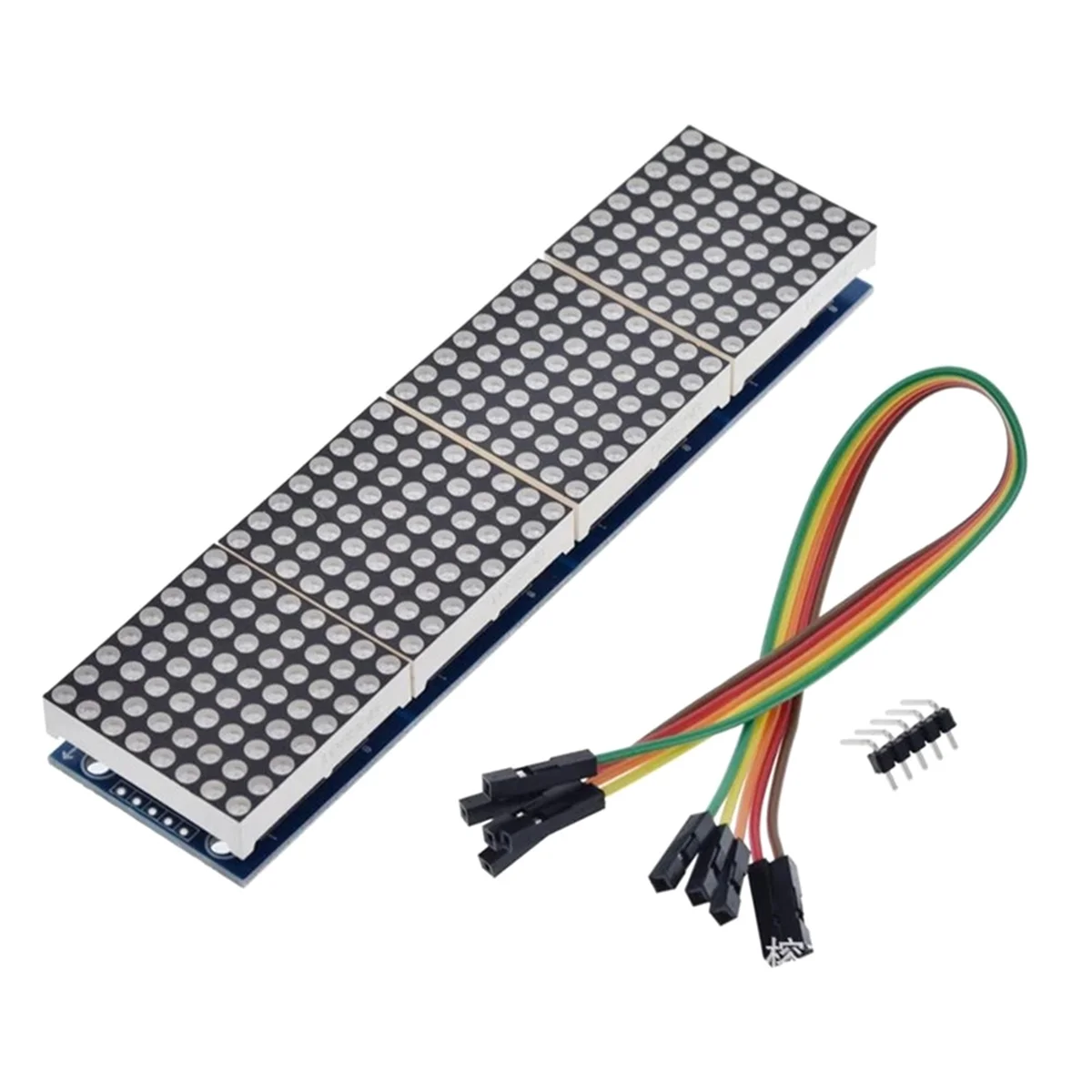 ABAB  Dot Matrix Module 8x8 Common Cathode LED Display 5V 4-in-1 with Wires Cable for DIY Projects C