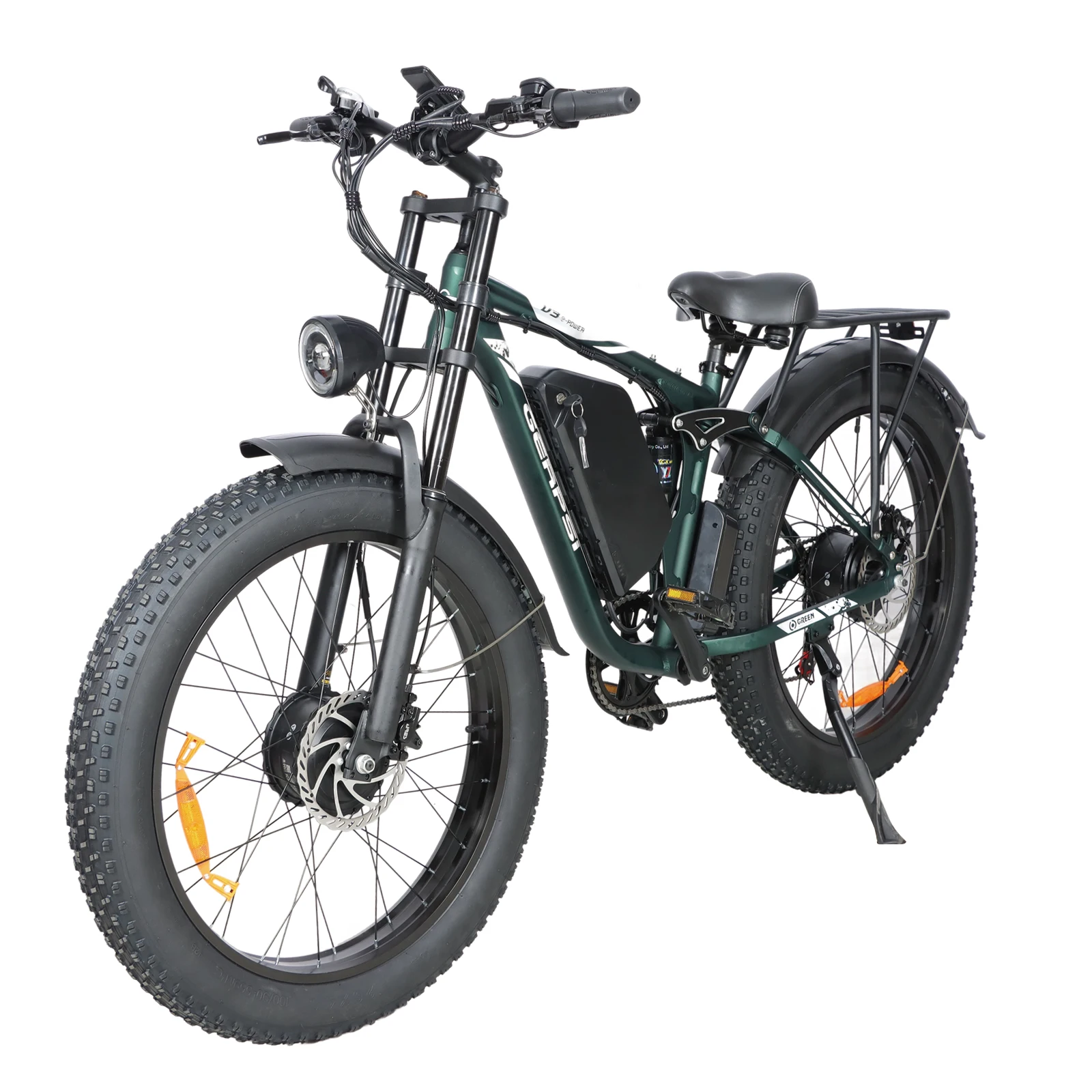 Vélo électrique tout-terrain BAOLUJIE DP-2603-SJ 3000W double moteur 52V32AH batterie adulte