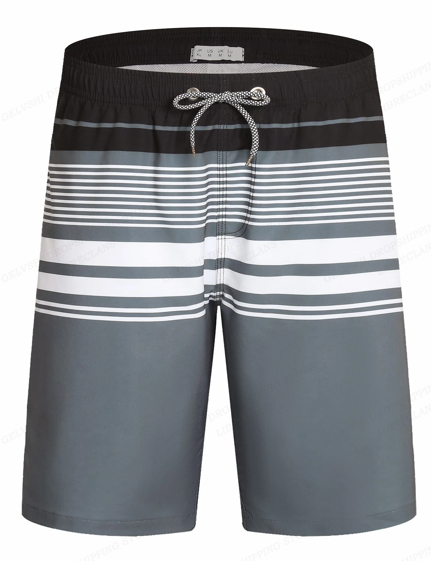 Striped Beach Shorts Men 3D Fashion Swimwear Board Shorts Trunk Gym Fitness Pant Men\'s Briefs Swimsuit Beachwear Short