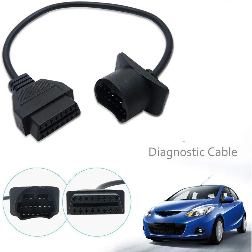 

16-контактный до 17 контактный автомобильный диагностический кабель адаптер соединитель OBD2 Диагностический кабель для Mazda автомобильное соединение диагностический кабель