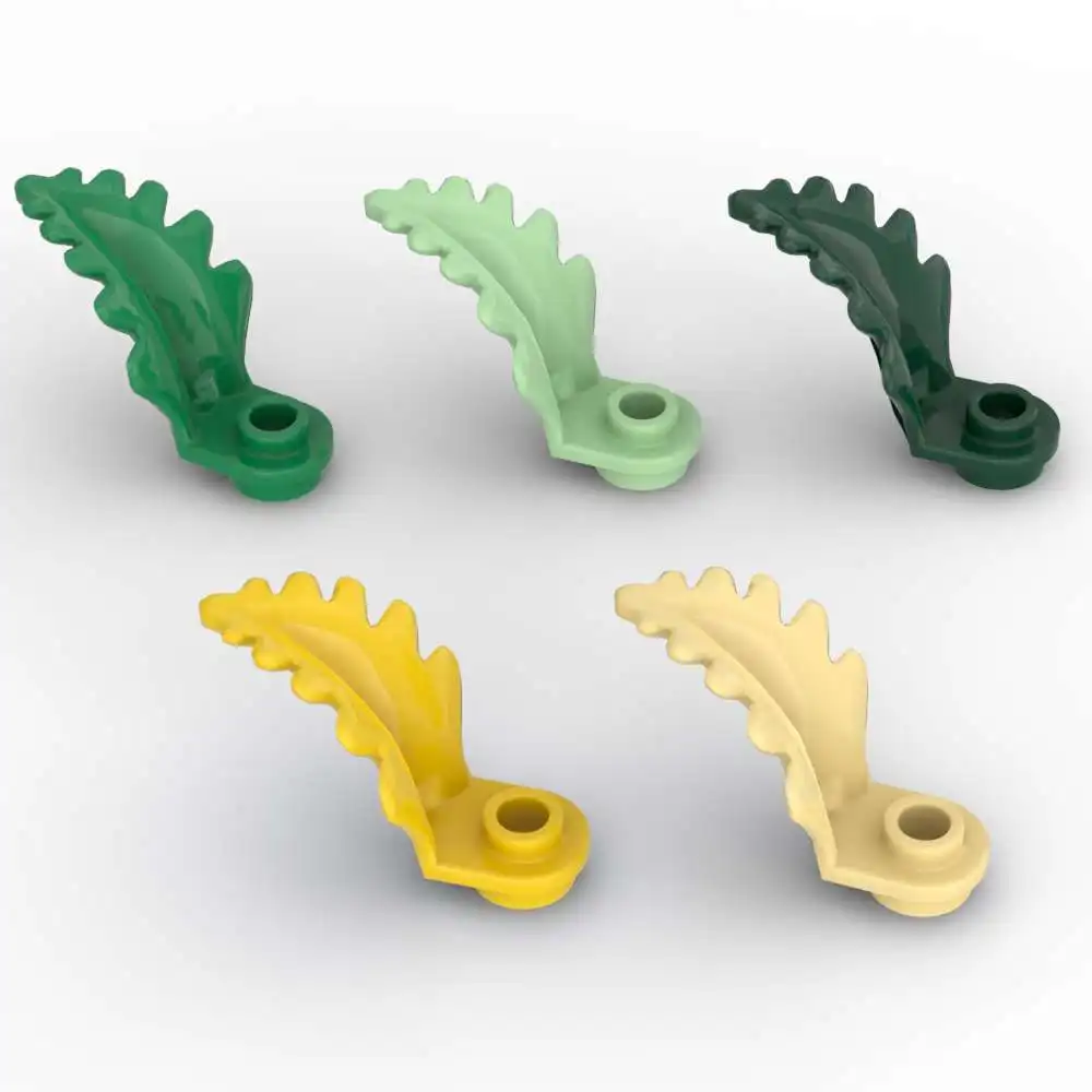 MOC 10PCS 2682 Round 1x1 Tree Leaf Brick Plant Plate Building Blocks Kit Particle Puzzle Educational Toy Children Birthday Gifts