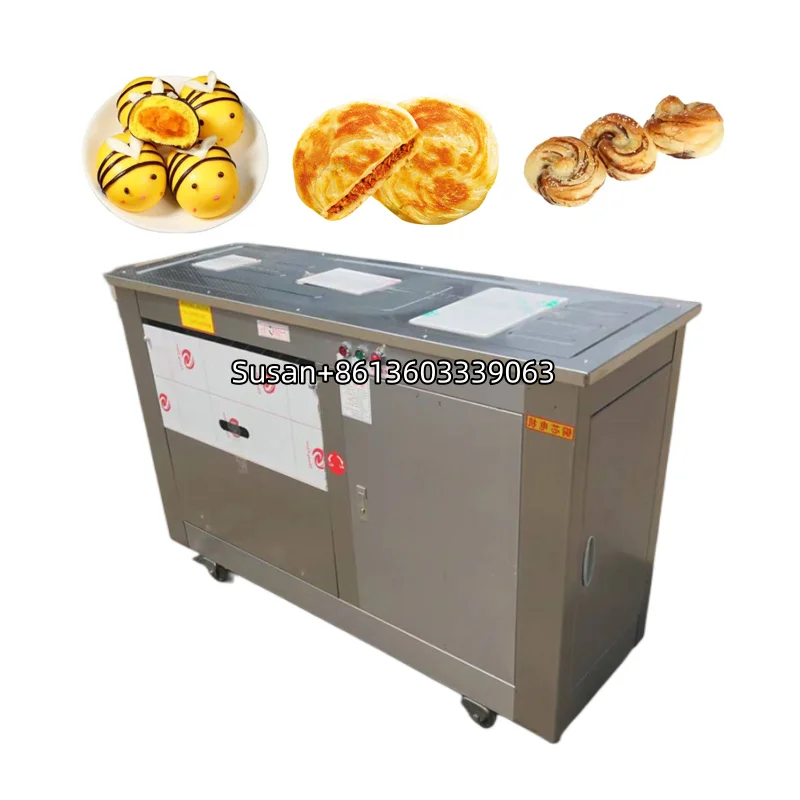 المهنية التجارية التلقائي على البخار كعكة صانع الخبز ماكينة مقسم العجين آلة تقريب آلة تشكيل الخبز