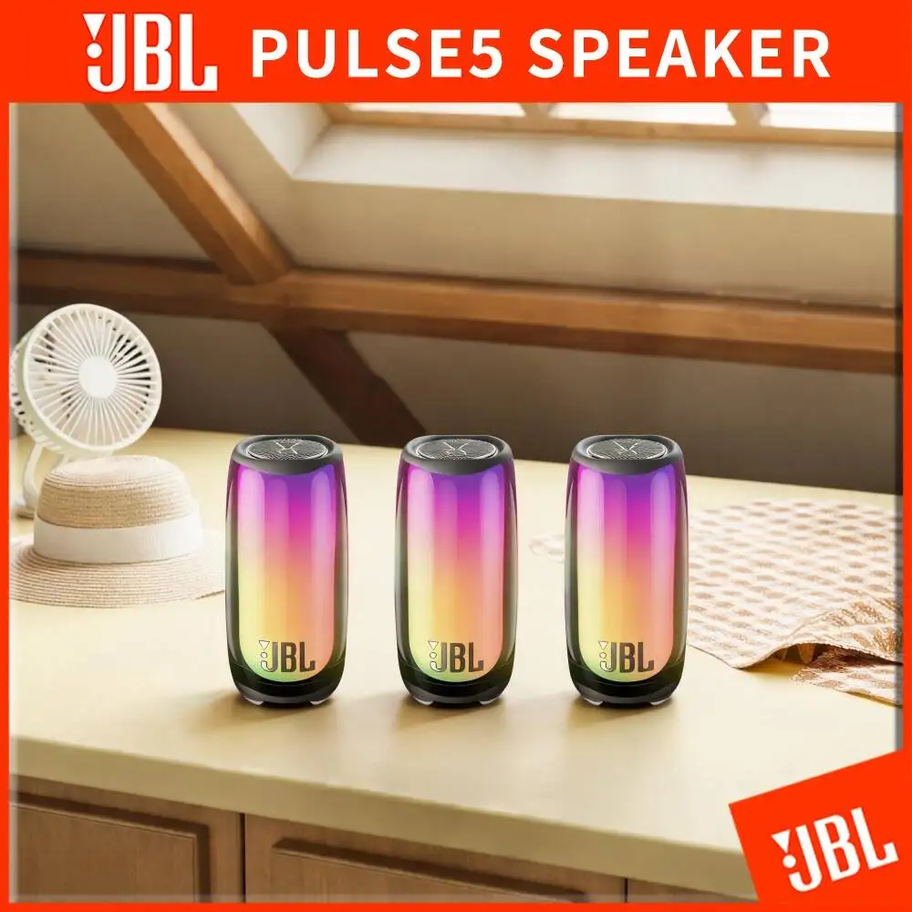 JBL Pulse 5 Portable Wireless Bluetooth Audio Speaker IP67 Dust Water Proof PartyBoost 360 Dynamic Light For Camping Picnic