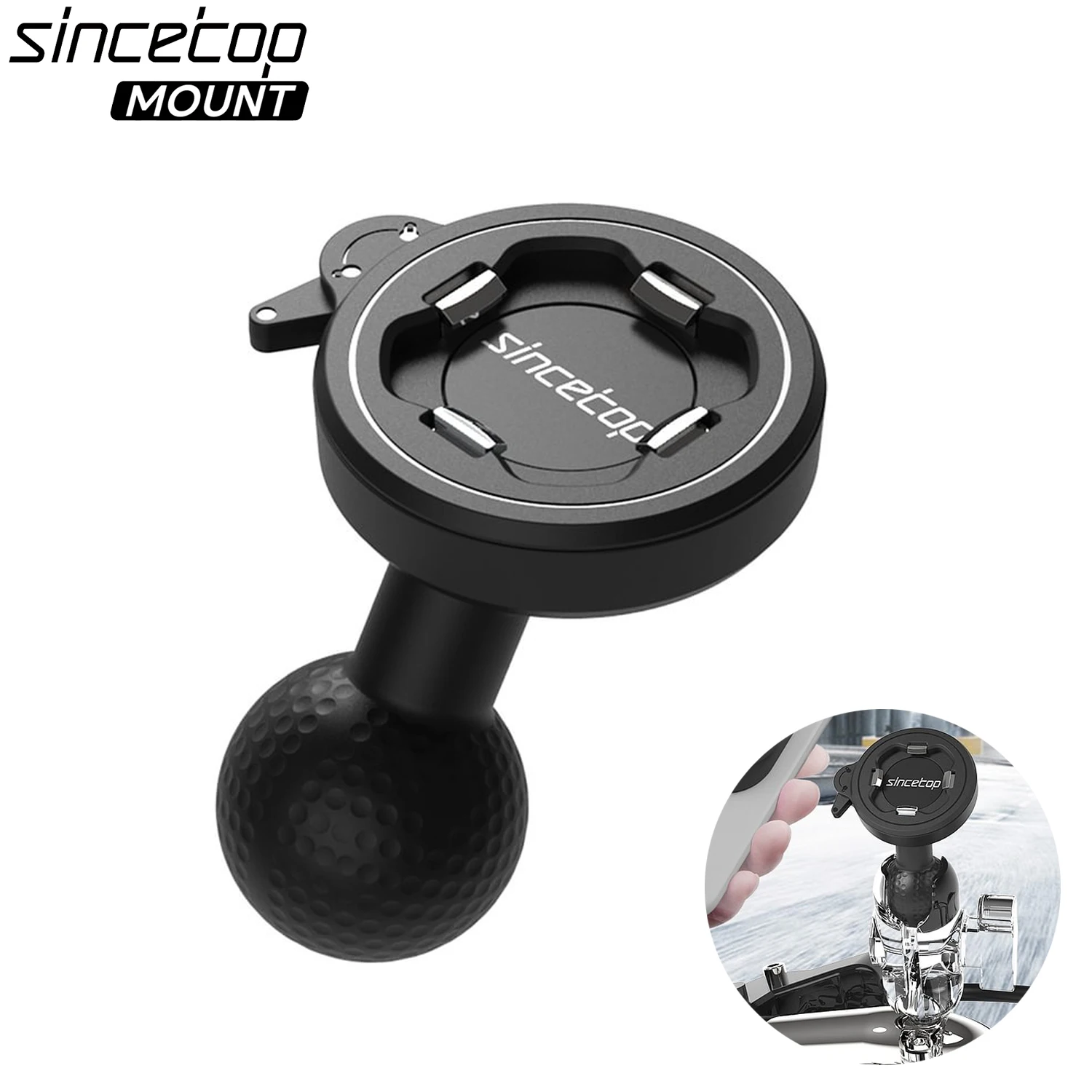 motorcycle ball head mount holder.motorcycle Mobile Phone Holder for 1”(25.4mm) ball head.For iPhone 16 Pro Max/xiaomi/Samsung