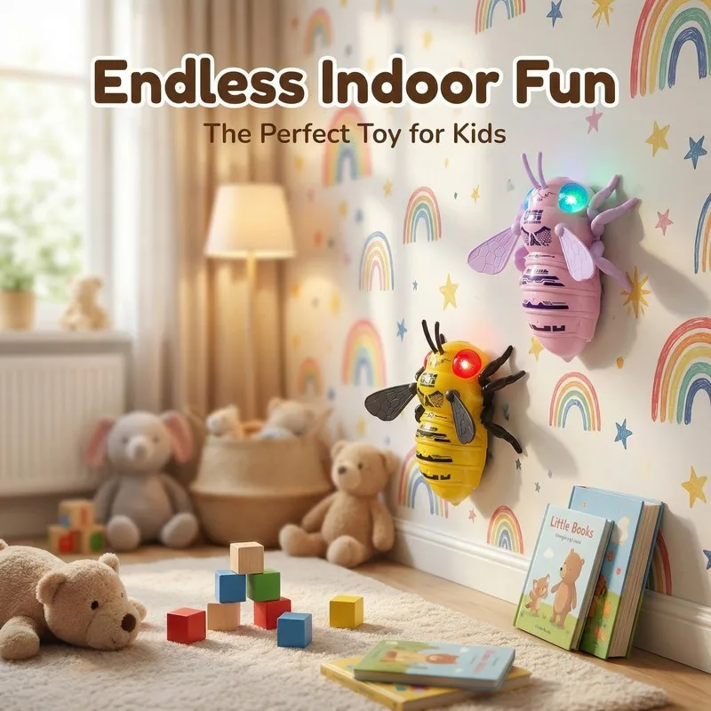 

Novelty Remote Control Wall Climbing Bee Simulated Infrared Electric Toy Multi Surface Crawling For Floors Walls Ceilings Glass