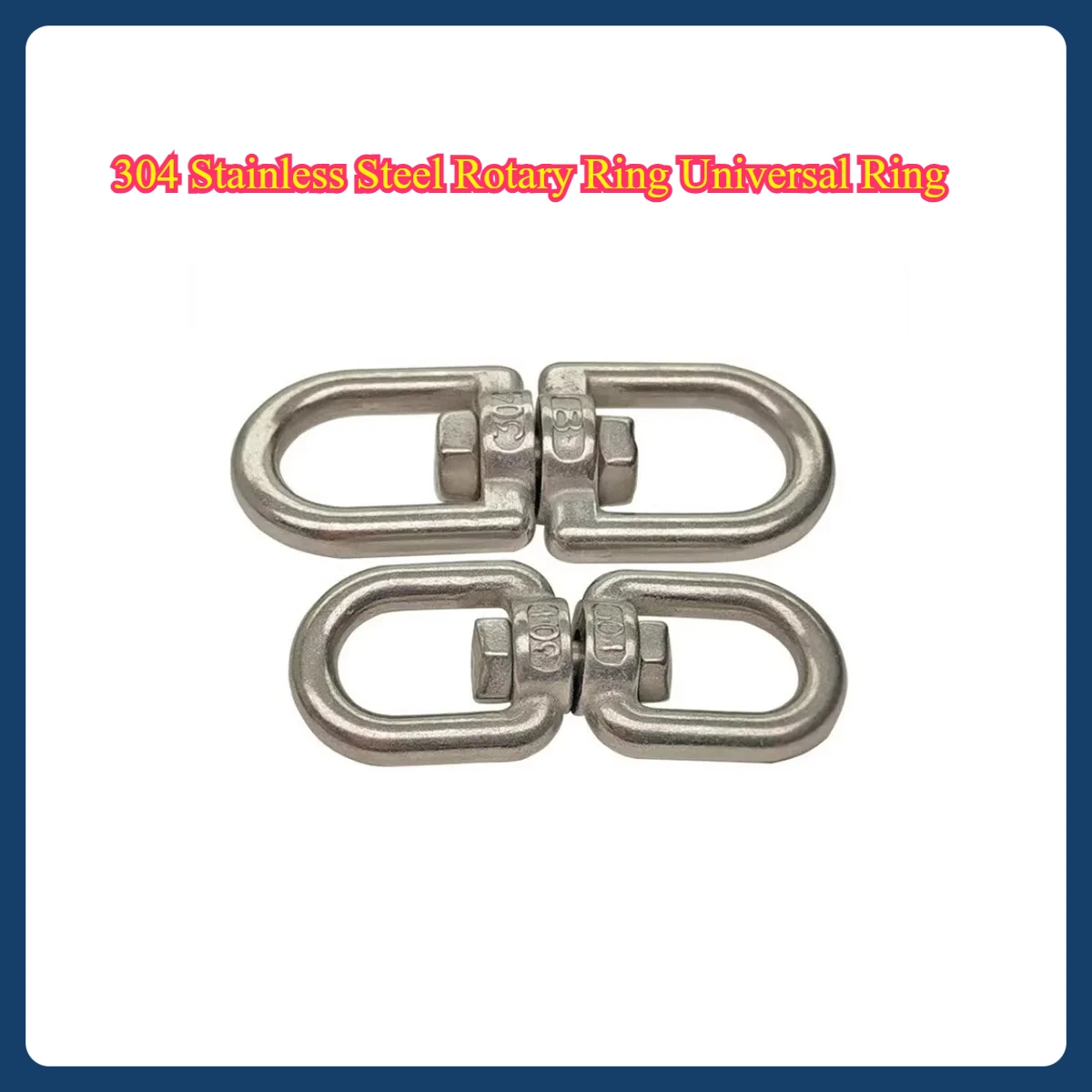 

304 Stainless Steel Rotary Ring Universal Ring / 8-Shaped Rotary Ring Connecting Chain Buckle