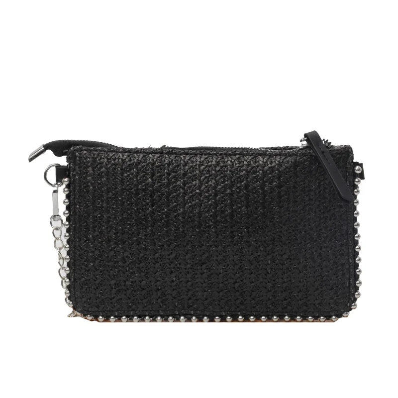 Summer Straw Messenger Bag Woven Fashion Women Clutch Bag Chain Shoulder Bag Beach Tassel Designer Crossbody Bags bolsa feminina