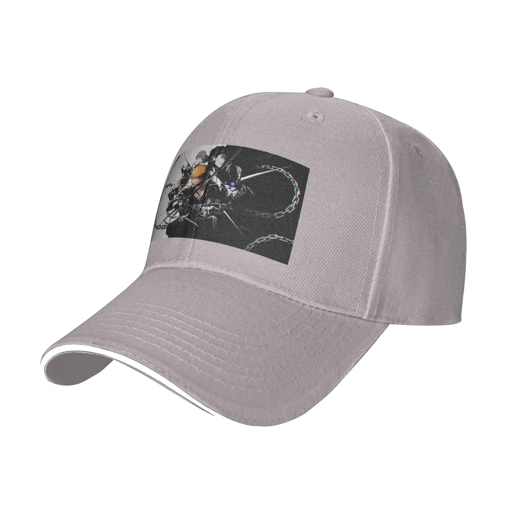 Ichigo Kurosaki Bleach‌ Anime Cap Casual Baseball Caps Adjustable Hat Hip Hop Summer Unisex Baseball Hats Customizable