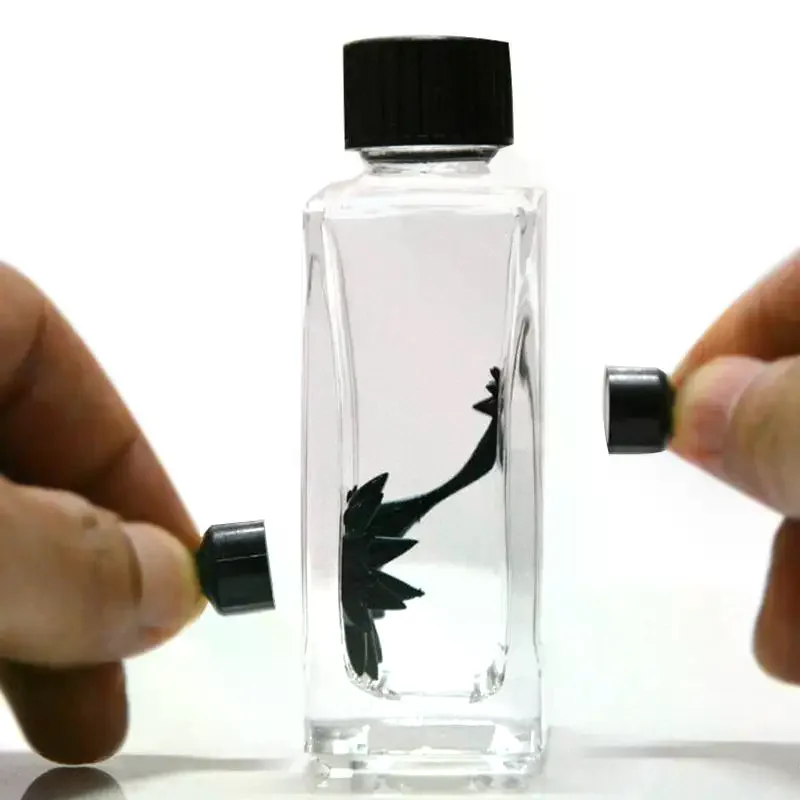 1Set Glass Ferrofluid Magnetic Fluid Liquid Display Funny Stress Relief Toys Creative Science Decompression Anti Stress Toy