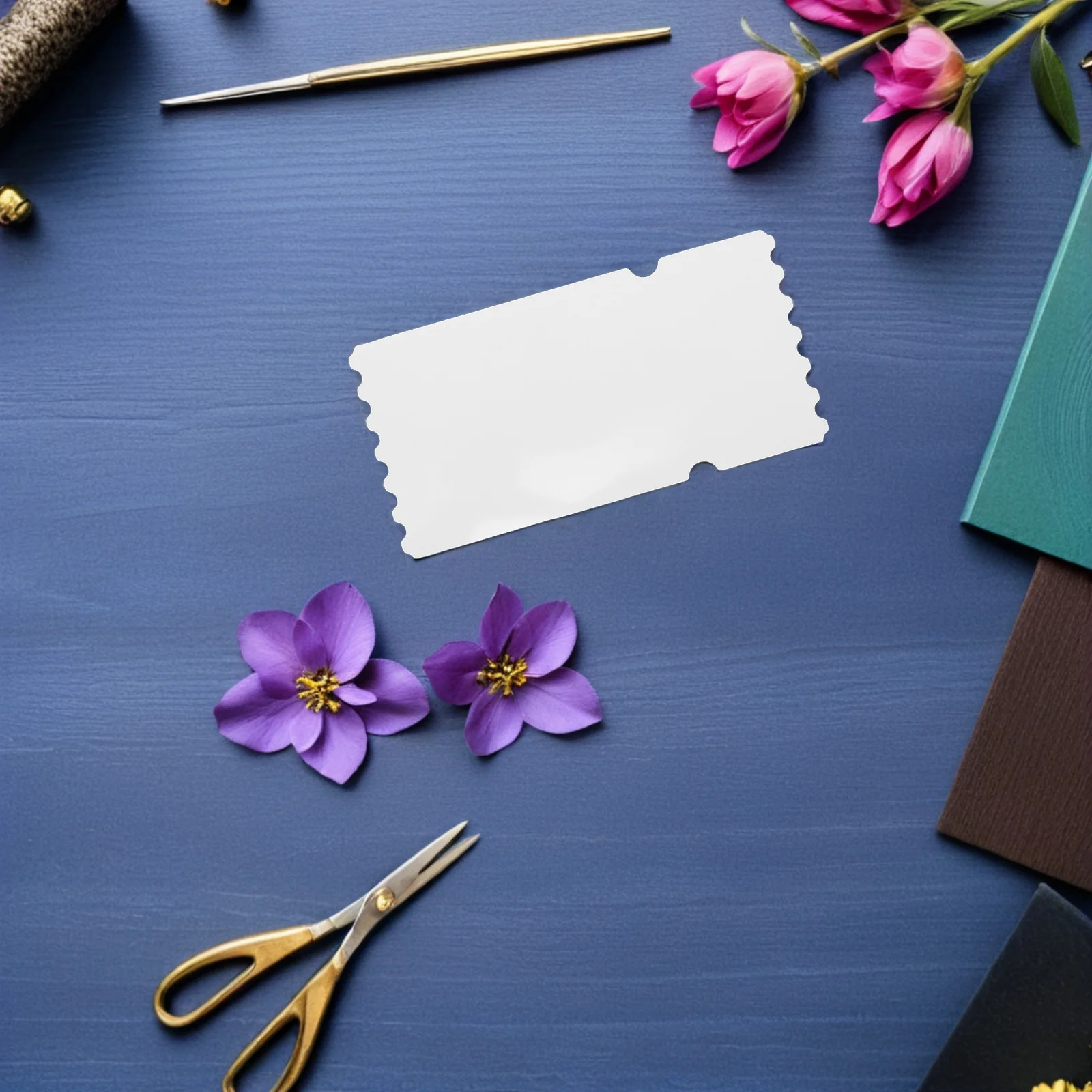 

8pcs Heat Transfer Ticket Blanks 14X7Cm White Pet Tickets Waterproof Printable Craft Tags For Diy Event Wedding Concert Raffle