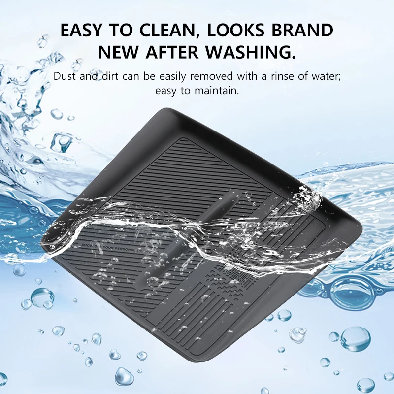 Silicone Wireless Charging Pad for Tesla Model Y Juniper Model 3 Highland 2025 2026 Center Console Anti Slip Dustproof Mat 6