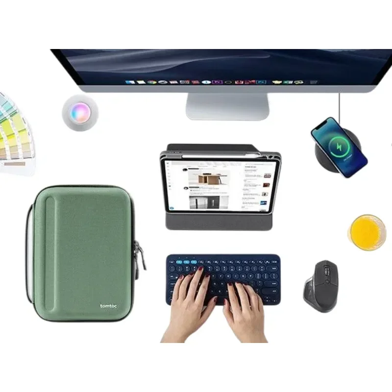 Противоударный жесткий чехол для 13-дюймовой накладки с чехлом-органайзером для аксессуаров, прочный защитный чехол, защита от царапин