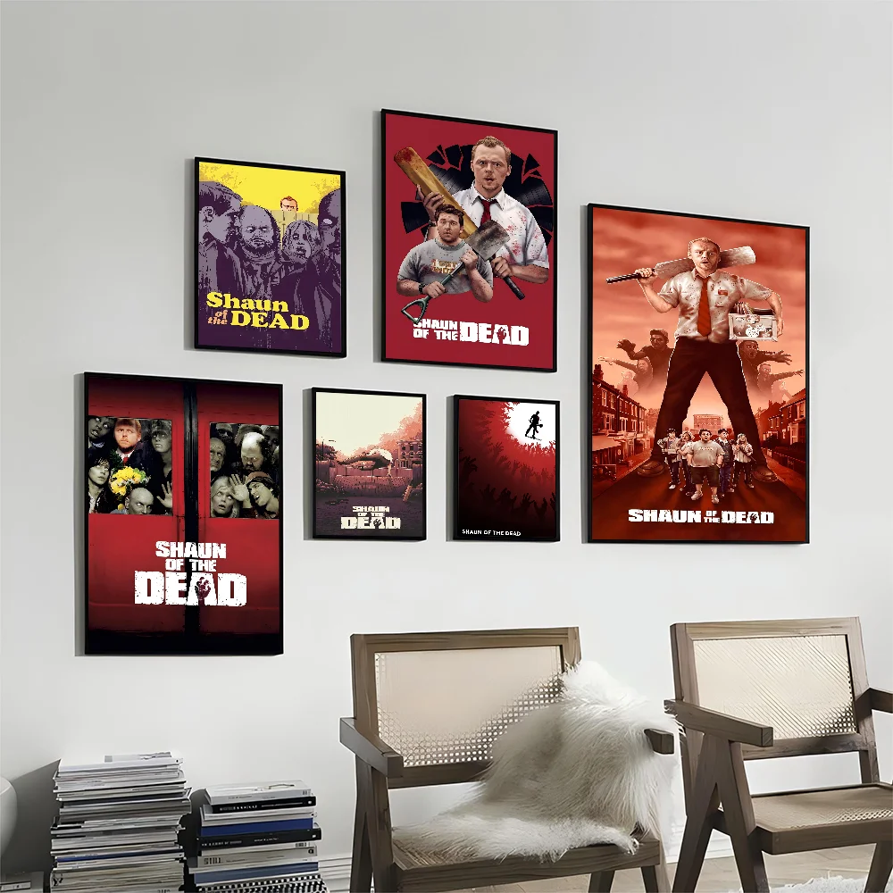 S-Shaun Of Dead Classic Vintage Posters HD Quality Wall Art Retro Posters For Home Room Wall Decor