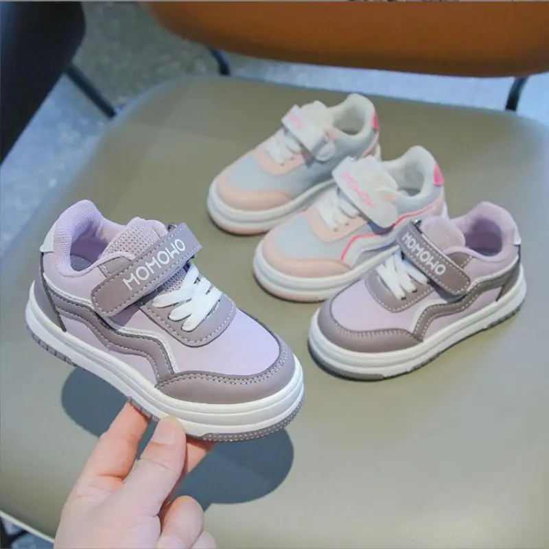 

Girls' Sports Shoes 2024 Spring Autumn New Children's Casual Shoes Anti slip Lightweight Board Shoes Soft Soled Baby Shoes