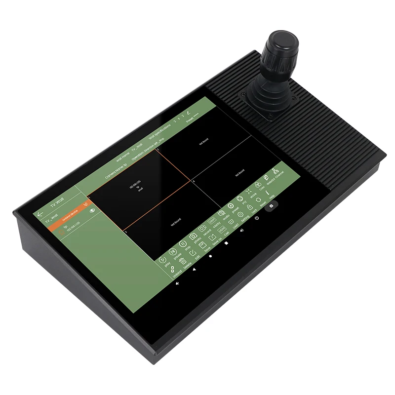10,1 inch LCD-touchscreen PTZ-camera joystickcontroller met ON-VIF-protocol ondersteund