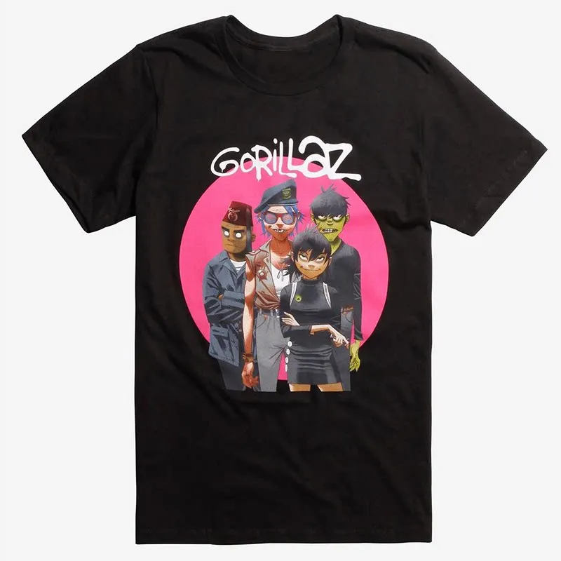 Gorillaz, A British Virtual Band, Is A Street Urchin Casual T-shirt Luxury Band Brand for Both Men and Women  2026 New Band Logo