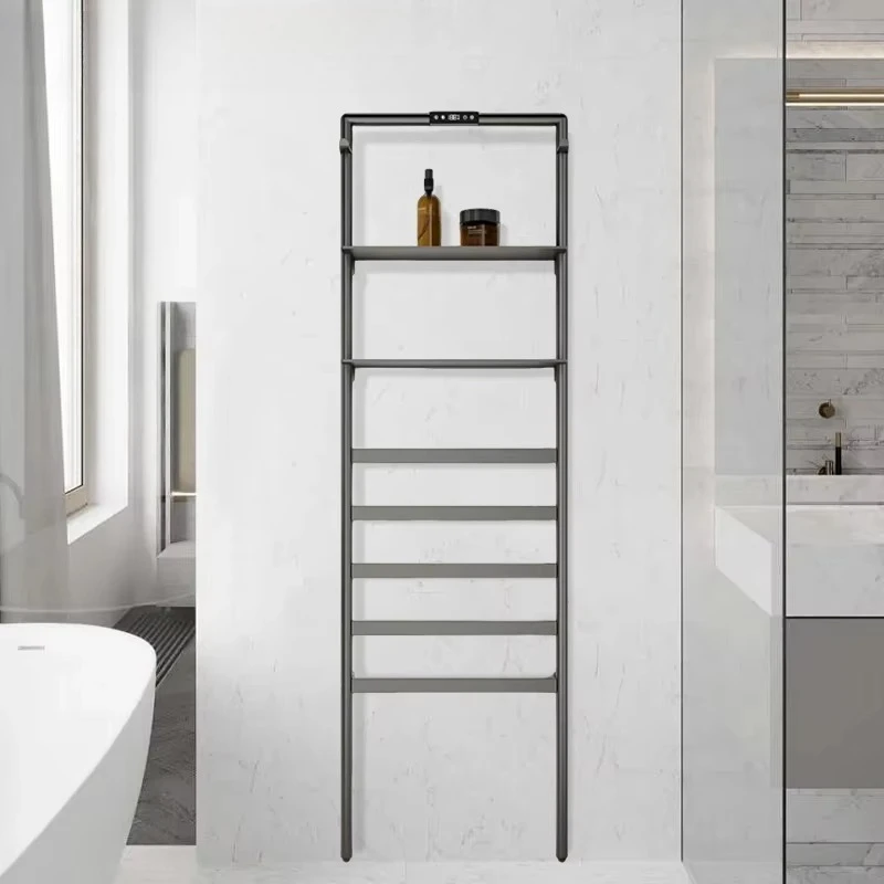 Bathroom Apartment Hotel Multifunctional Lightweight Luxury Wall Mounted Heated Towel Rack with Heater