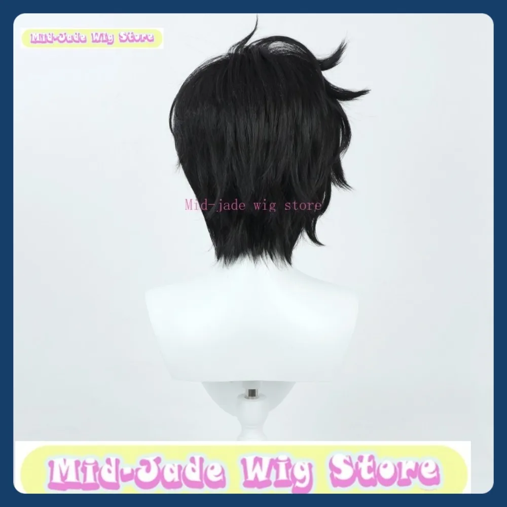 منتصف اليشم شعر مستعار مخزن سولو التسوية سونغ جين وو شعر مستعار تأثيري أنيمي لعبة لعب الأدوار الشعر الاصطناعية هالوين ملابس تنكرية للحفلات الدعائم #5