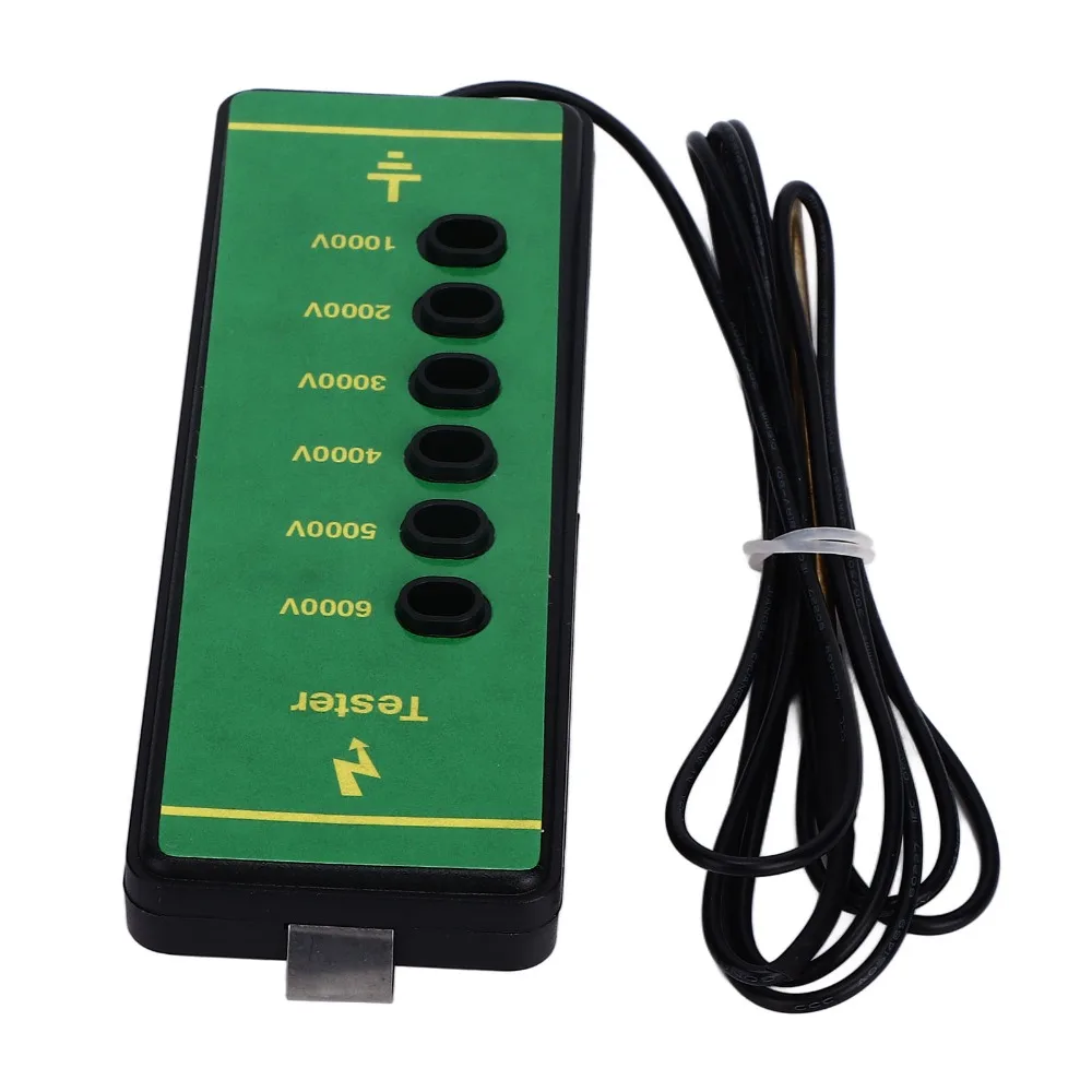 ABS Electric Fence Voltage Tester Copper 6-LED Indicator Lights Fence Fault Finder Durable Cold Resistant