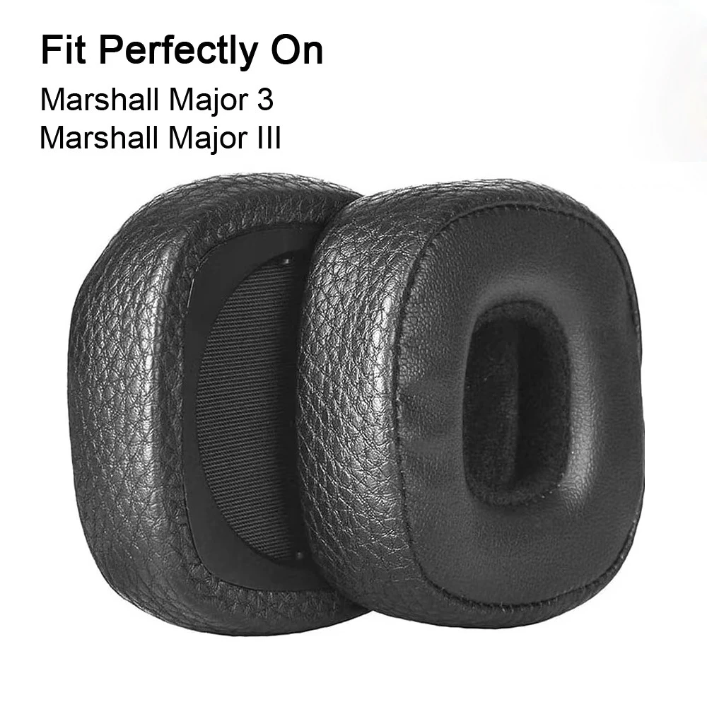 Major 3 Ear Pads Replacement Memory Foam PU Leather Headphone Earpads Ear Cushion Pad For Marshall Major 3 / Major III Headphone