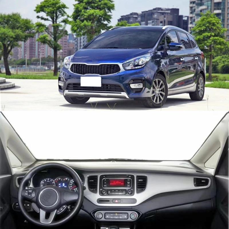 Car Dashboard Cover Dash Mat Sun Shade Instrument Panel Carpet Accessories  For KIA Carens RP 2013 2014 2015 2016 2017 2018 2019