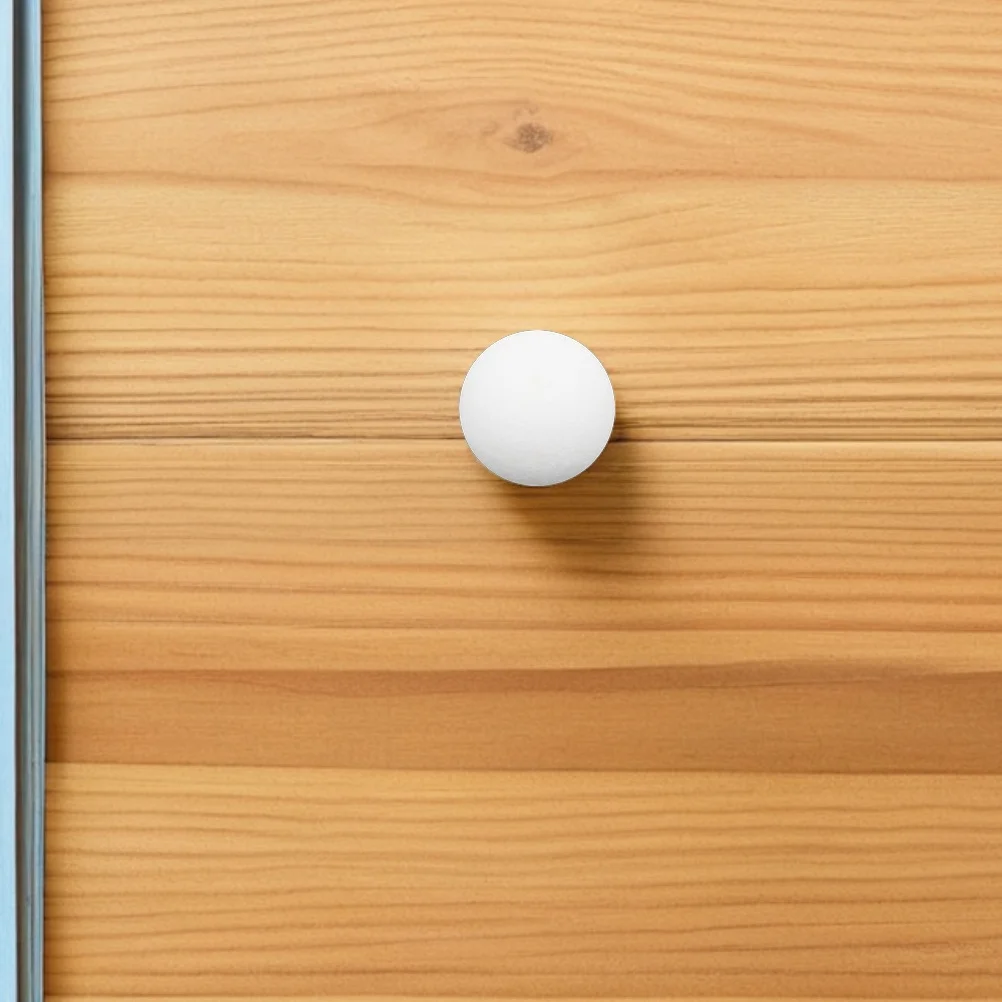 

6pcs Tabletop Soccer Balls 36Mm White Foosball Replacement Set Enhanced Grip High Contrast For Home Office Room Tournament Use