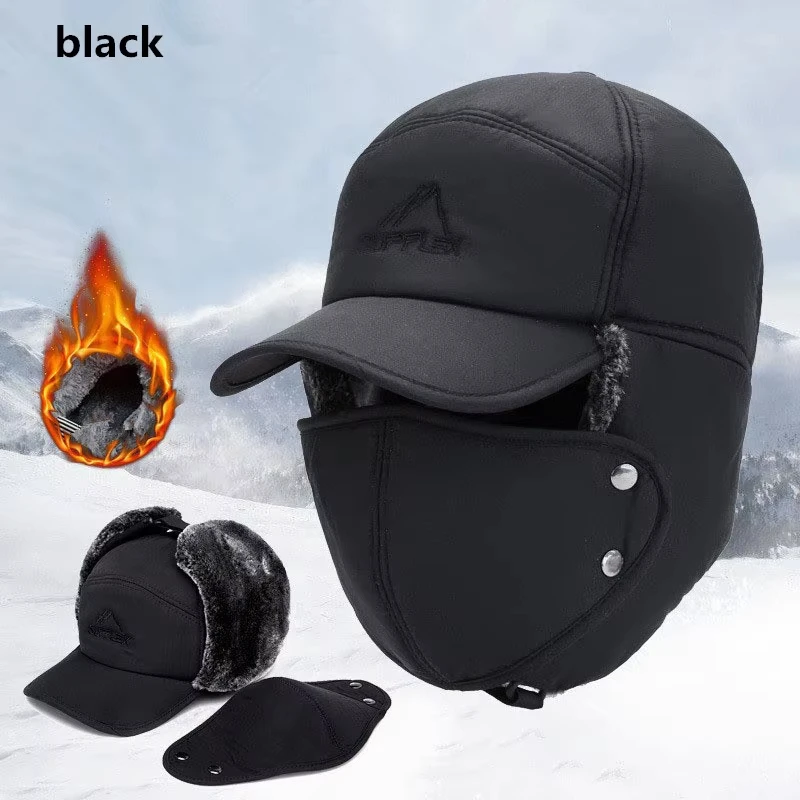 

Winter Warm Thickened Artificial Fur Baseball Hat Men's and Women's Skiing Soft Extreme Cold Hat Fishing Hat Outdoor