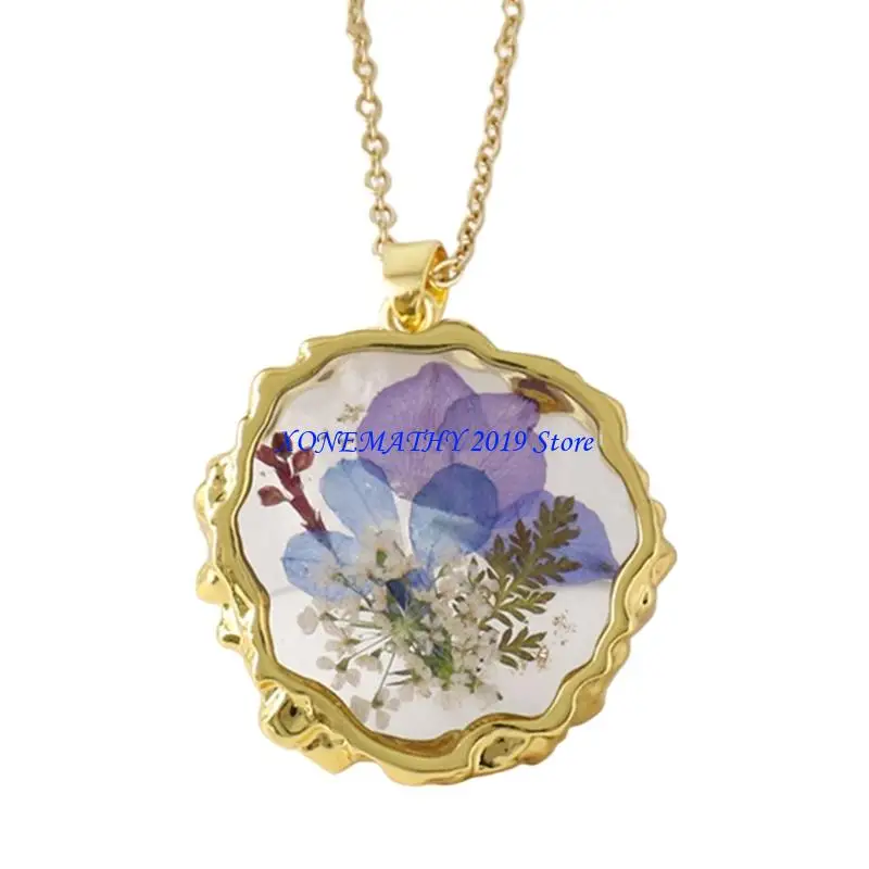

F42F Customizable Birth Month Flower Necklace Jewelry Birthday Gift for Women Girls