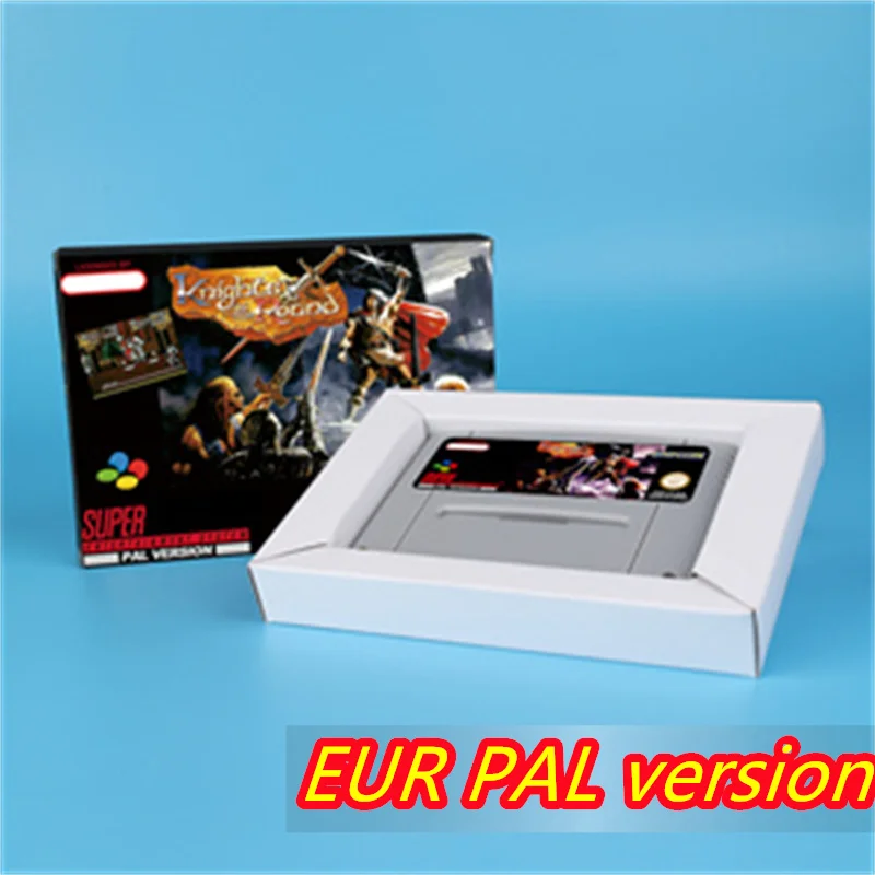 for Knights of the Round 16bit game card for EUR PAL version SNES video game console