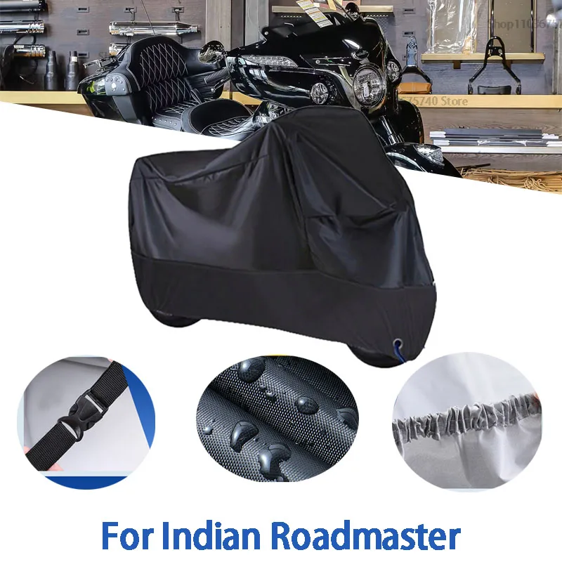 

Motorcycle Full Covers For Indian Roadmaster Car Outdoors Sun Protection Dust No Ear Thickened Oxford Clothcover Accessories