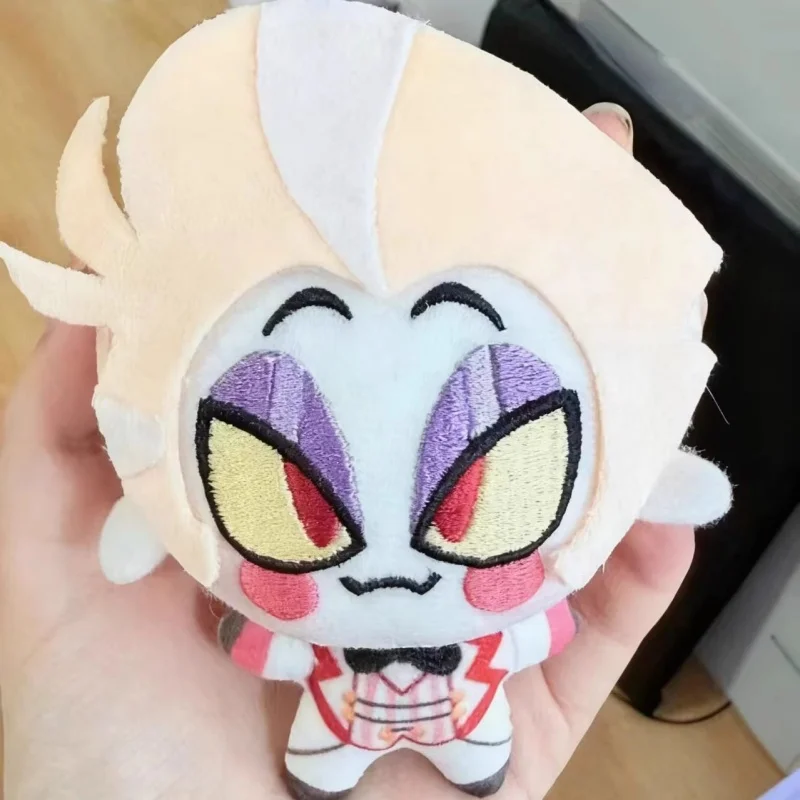 Boneco de Pelúcia de 10cm do Anime Hazbin Hotel, Personagens Sir Pentious, Alastor, Vox, Lucifer, Angel, para Cosplay, Pingente de Mochila, Chaveiro, Brinquedo e Presentes