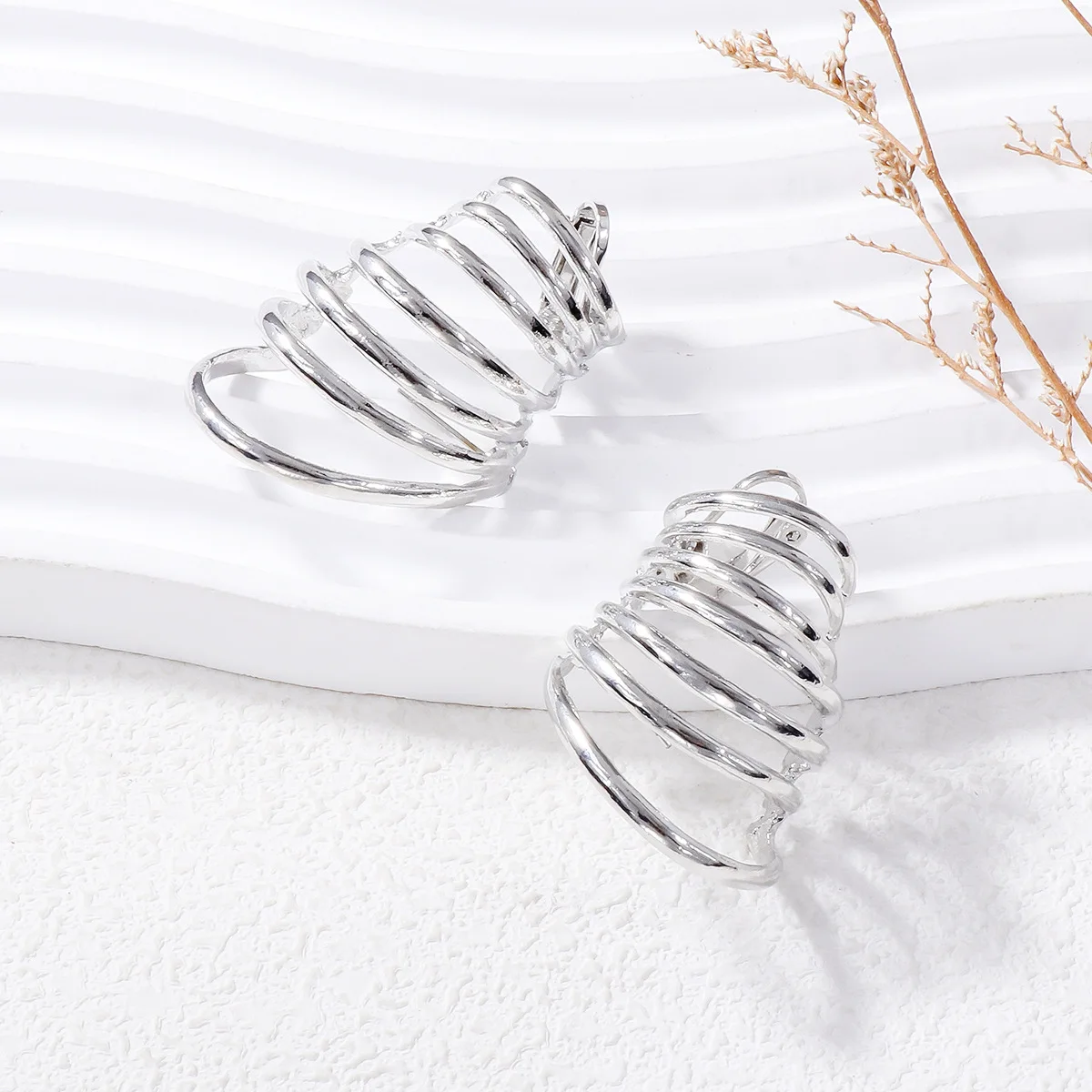 ZAA Vintage Ear Cuff Metal Irregular Earrings for Women High Quality Holiday Party Statement Jewelry Gifts