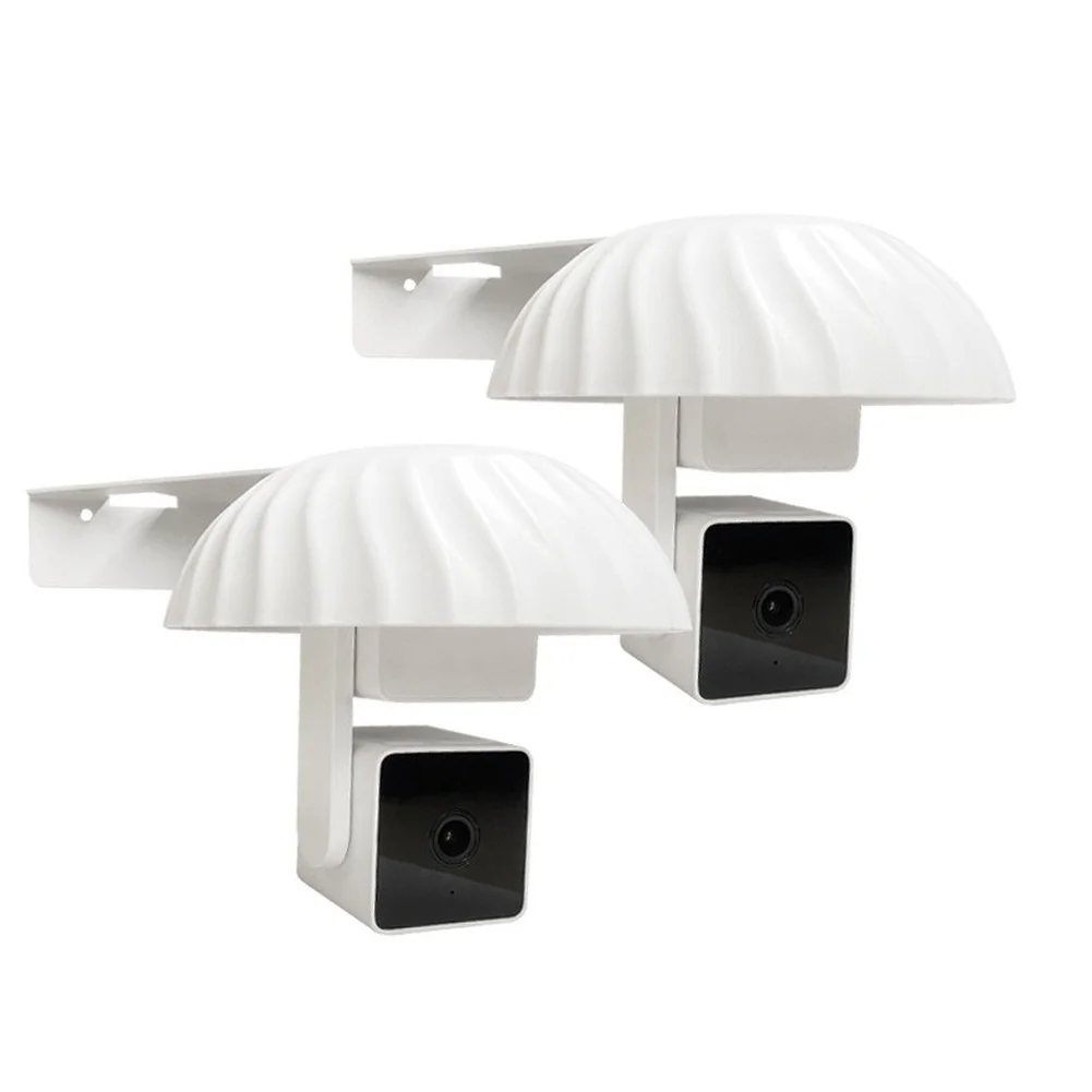 Wyze- Pan V3- Camera Sun Shade Outdoor Rain Cover Bracket Mount White 18.5x16cm Weatherproof Protection Accessory Kit