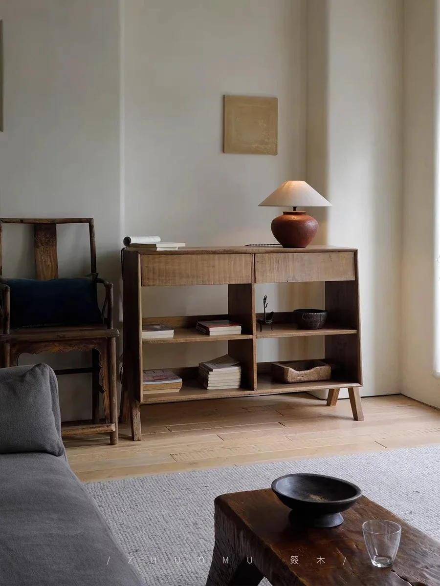 Old Wood Conversion | Pre-owned sideboard, pantry cabinet, Japanese wabi-style cabinet, solid wood storage bookcase