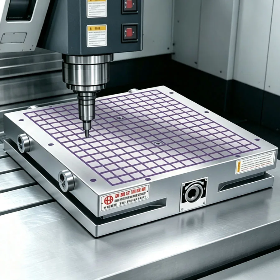 CNC suction cup disk permanent magnet suction cup computer gong CNC gantry milling machining center square strong suction cup