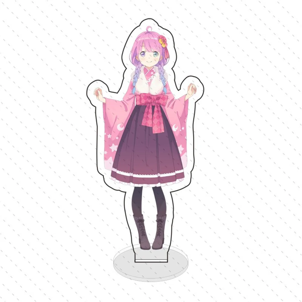 Hot Anime Hololive Acrylic Figures Stand kimono  Shirakami Fubuki Natsuiro Matsuri Acrylic  Model Plate Desk Decor