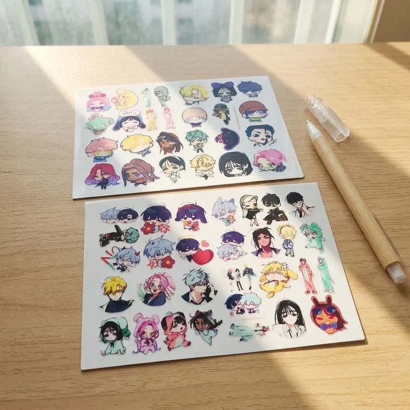 Alien Stage Mizi Sua Till Ivan Luka Hyuna Crystal Transfer Sticker 2pcs Glossy Raised Decal No White Edge for Pen Mug Gift