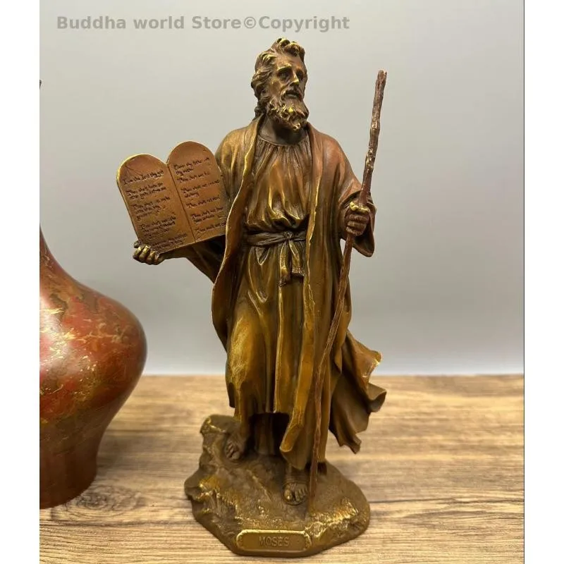 Collection sacred Moses saint Bronze sculpture statue Exodus the Israelites Judaism Jew Israel Prophet Canaan Pentateuch