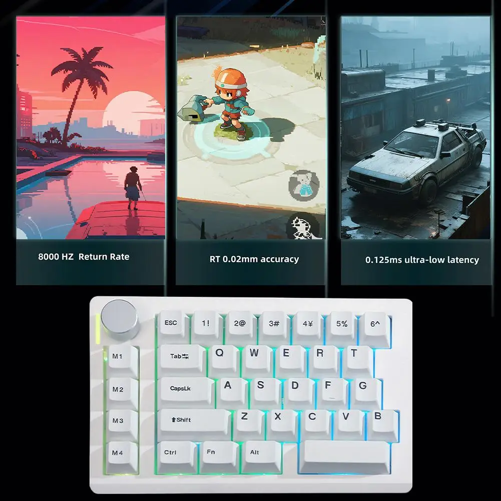 

HE33 Magnetic Gamer Keyboard Wired 33keys Mechanical Trigger Swap One-handed Gaming Keyboards Quick Fps Keyboard Hot Rgb N6G3