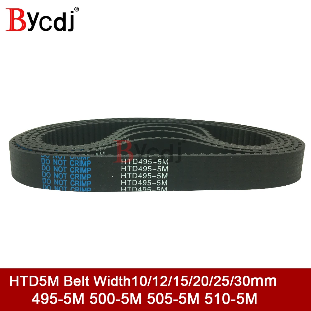 

Arc HTD 5M Timing belt C=495/500/505/510 width10/15/20/25mm Teeth 99/100/101/102 synchronous Belt 495-5M 500-5M 505-5M 510-5M