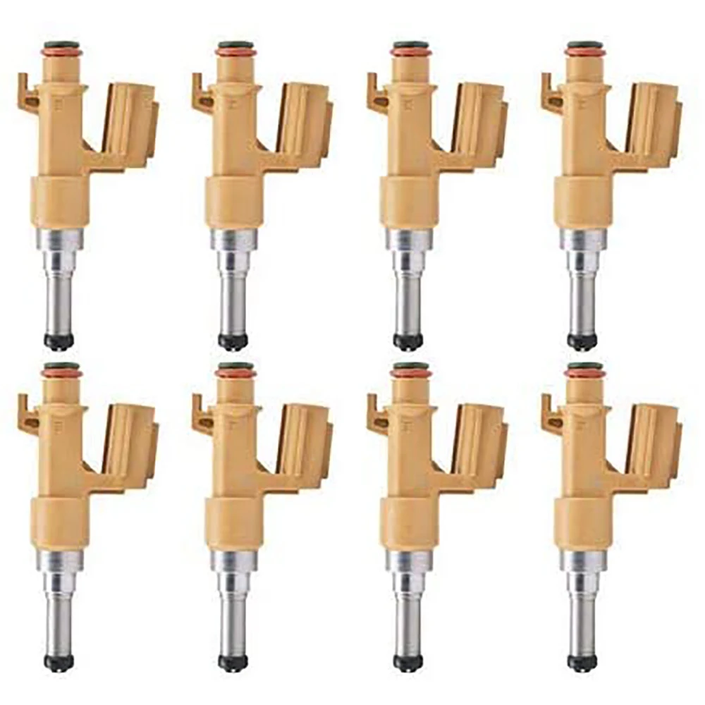 8Pcs Fuel Injectors for Sequoia/ Land Cruiser for LX570/GX460 2008-2010 23250-39165 23209-38040