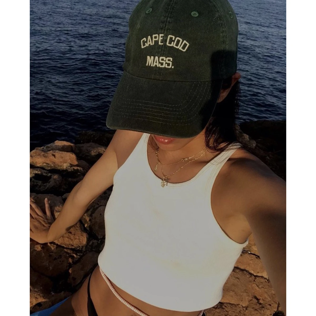 Vintage Letter Embroidery Cotton Baseball Cap Women Autumn Harajuku Casual Sunscreen Hat  Femme Retro Streetwear Casual Hats
