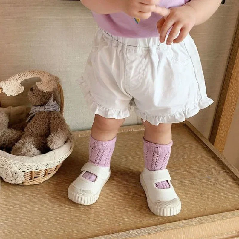 1pcs Baby Girl Summer Cool Thin Denim Clothing Shorts Pants Jeans Clothes Children Girl Casual Short Trousers Kid Infant Bottoms