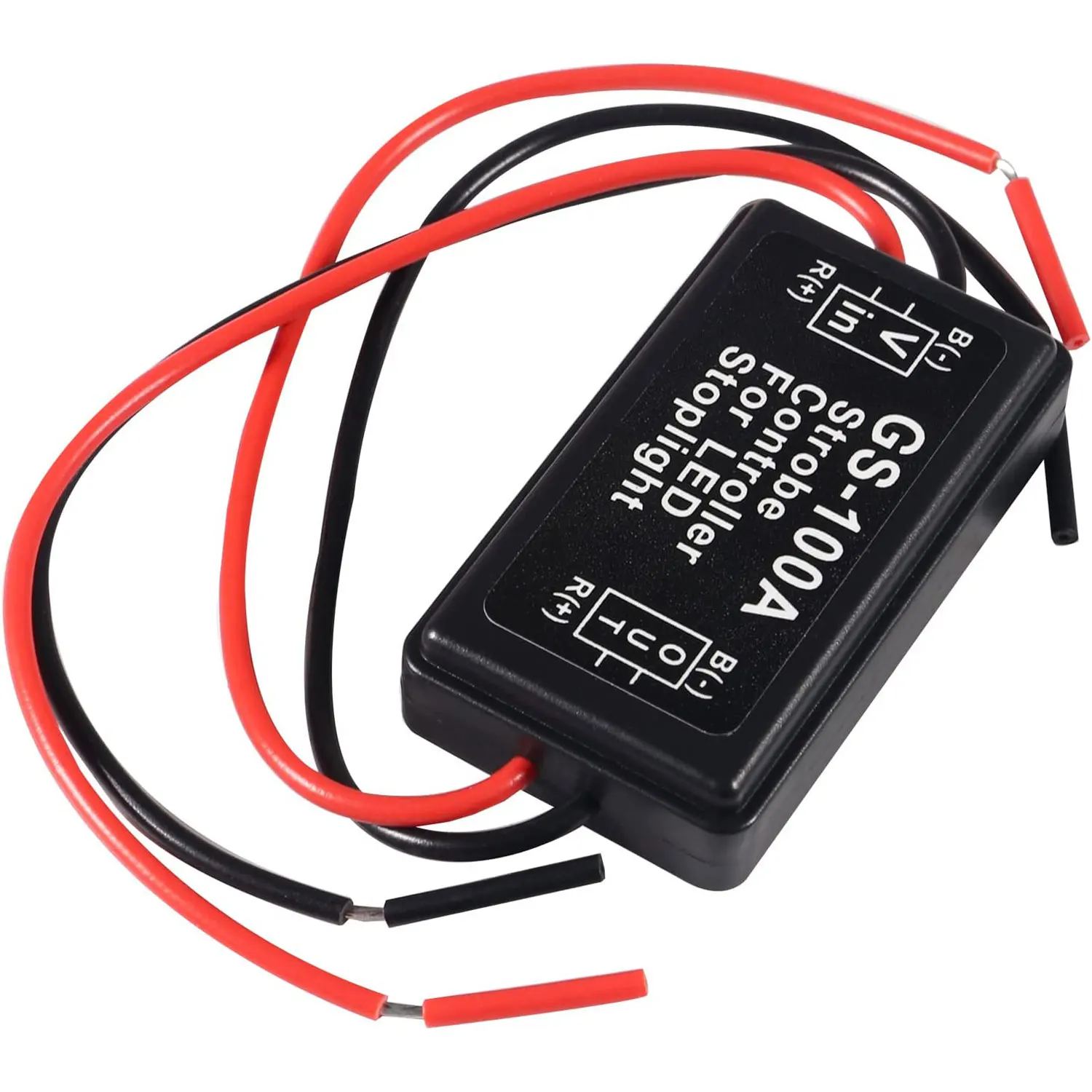 GS-100A Flash Strobe Blinking Controller Flasher Module for LED Brake Light Tail Stop Light 12-24V /3rd Brake Lights