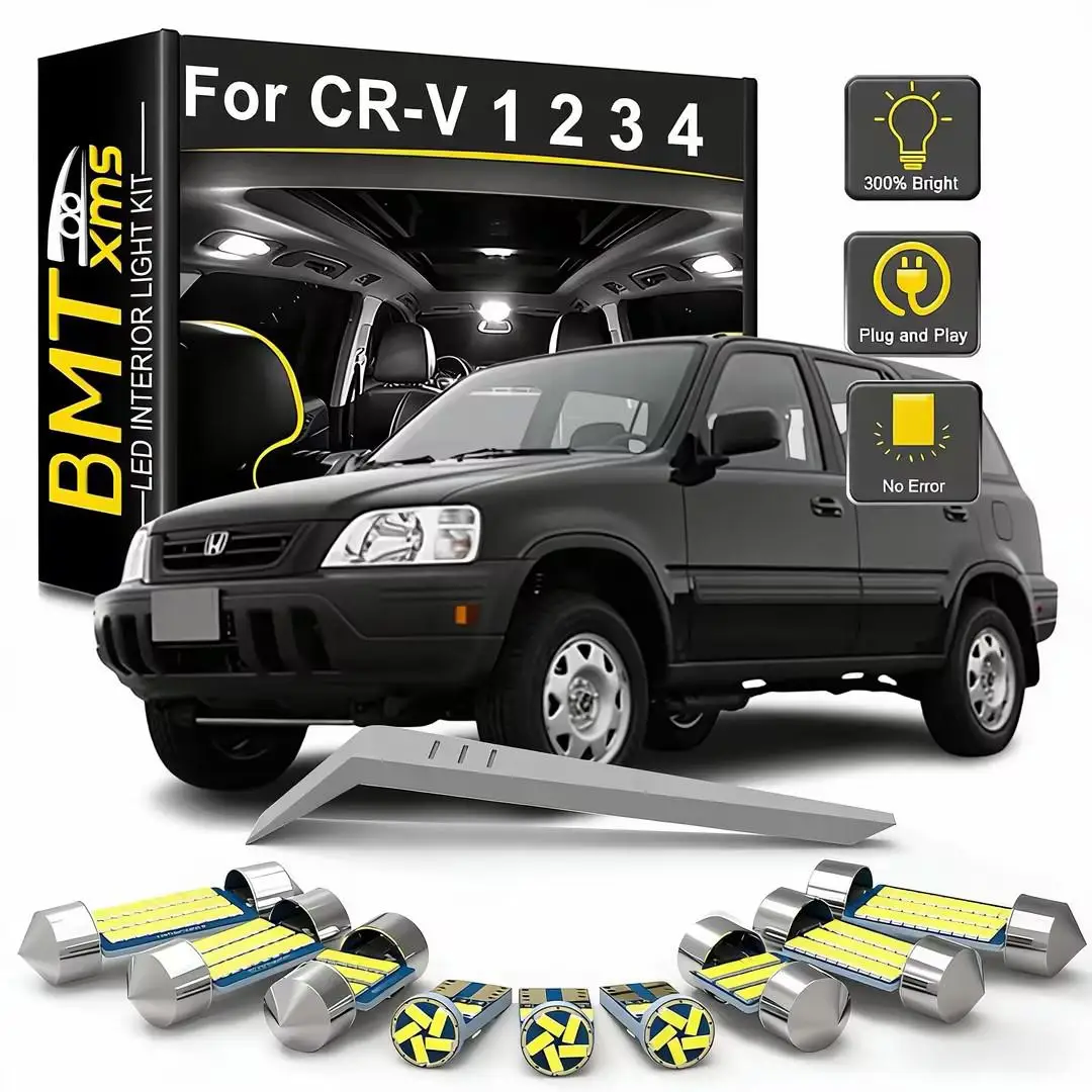 BMTxms Car Interior LED Light Kit For Honda CRV RD1 2 3 4 MK1 MK2 MK3 MK4 1995-2020 2005 2007 2008 2010 2011 2012 2014 2015 2016