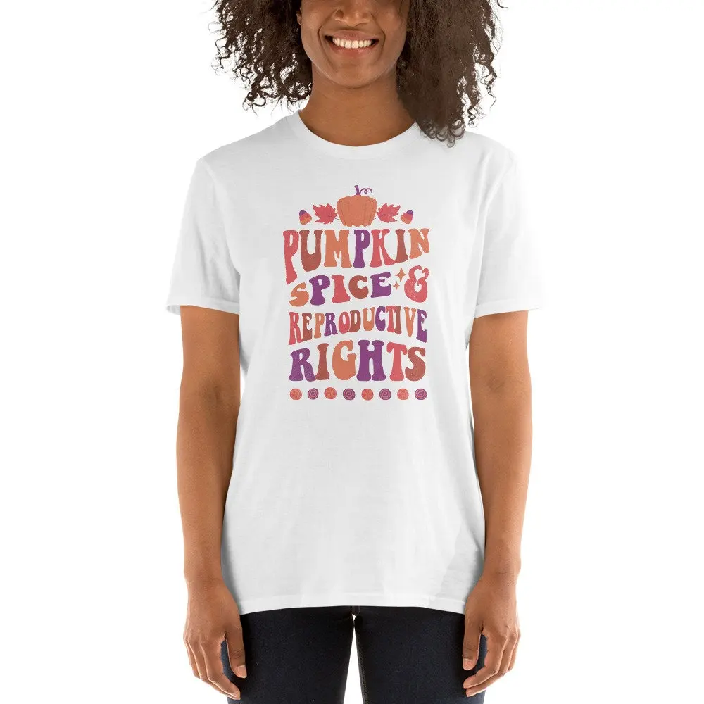 Retro Pumpkin Spice and Reproductive Rights T Shirt