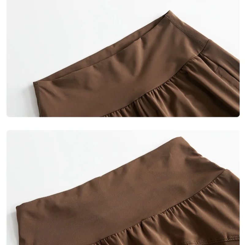 Set Yoga DRUR 2pcs untuk Wanita, Set Celana Olahraga 2 Potong, Pakaian Olahraga Wanita, Atasan Fitness Lengan Panjang, Celana Olahraga Pinggang Tinggi