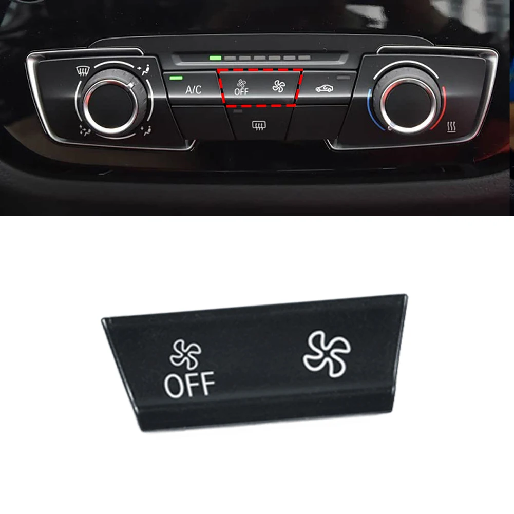 Car Front Dashboard Fan Heater Climate Air Conditioning Heater Climate Control Panel Fan Speed Button Cover For BMW For F52